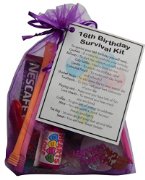 16th Birthday Gift - Novelty Survival Kit for a 'Sweet Sixteen' Birthday -