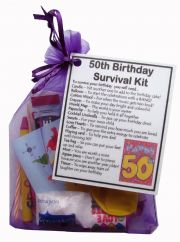 50th Birthday Survival Kit-An excellent alternative to a card