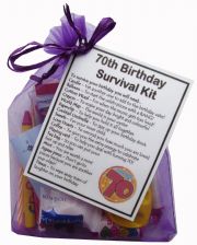 70th Birthday Survival Kit Gift -