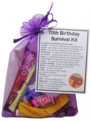 70th Birthday Survival Kit Gift -