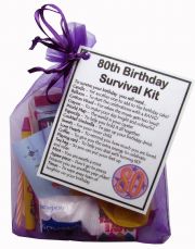 80th Birthday Survival Kit Gift - 