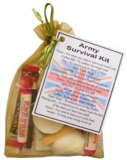 MILITARY / NAVY / ARMY / RAF Novelty Survival Kit Gift  - ARMY