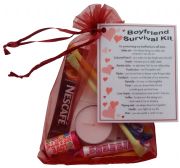 Boyfriend Survival Kit Gift - Great novelty present for Birthday, Christmas, Anniversary or just because ...