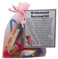Bridesmaid Survival Kit Gift-A great sentimental gift for your bridesmaid