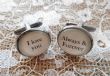 Bronze Effect Handcrafted "I love you always & forever" Cuff links - Fun Valentine's Day, boyfriend gift, husband gift or birthday gift