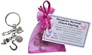 Daughter Survival Charm Keyring - Handmade Daughter Gift for Daughter