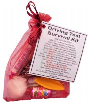 Driving Test Survival kit - Great small gift for wishing good luck for a driving test