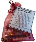 Driving Test Survival kit - Great small gift for wishing good luck for a driving test