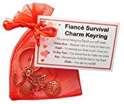 Fiance Survival Charm KEYRING - Handmade FiancÃ© Gift for FiancÃ©