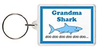 Grandma Shark Keyring - Baby Shark Parody, Excellent Christmas Gift, Stocking Filler, grandmum Gift, Grandma Gift, Grandmother Gift