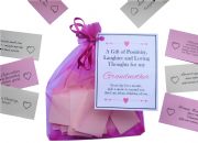 Grandmother Handmade Grandma Gift Quotes of Positivity, Laughter and Loving Thoughts