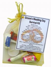 Groom's Wedding Survival Kit - Great gift for Bride to be - 