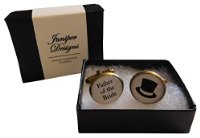 Handcrafted Father of the Bride Cuff links - Excellent Father of the Bride gift, wedding day cufflinks
