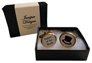 Handcrafted Father of the Bride Cuff links - Excellent Father of the Bride gift, wedding day cufflinks