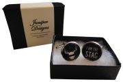 Handcrafted "I am the Stag" Cuff links - Excellent gift for a stag party