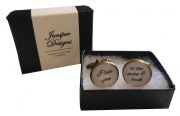 Handcrafted I love you to the moon & back Cuff links - Excellent Valentine's Day, Christmas, anniversary or birthday gift