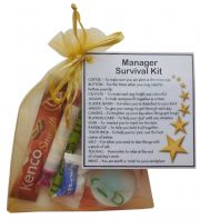 Manager Survival Kit Gift  - New job, work gift, Secret santa gift for manager