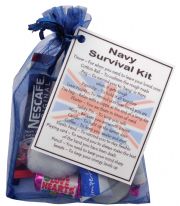MILITARY / NAVY / ARMY / RAF Novelty Survival Kit Gift  - NAVY