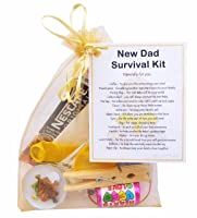 New Dad Survival Kit Gift  - Small Novelty Good luck gift/keepsake for daddy/dad to be