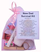 New Dad Survival Kit Gift  - Small Novelty Good luck gift/keepsake for dad to be/new parent