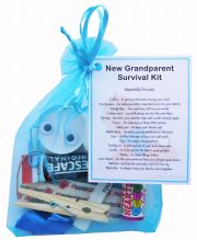 New Grandparent's Survival Kit (Blue)-Great novelty gift for a new grandparent!
