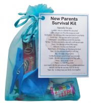 New Parents Survival Kit (Blue)-A sweet gift for parents-to-be / baby shower