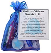 Novelty Police Officer Survival Kit Gift  - policeman gift, policewoman gift, police gift for new police officer, secret santa police