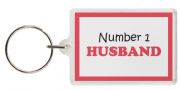 Funny Keyring - Number 1 HUSBAND