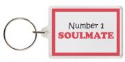 Funny Keyring - Number 1 SOULMATE