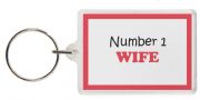 Funny Keyring - Number 1 WIFE