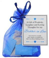 Handmade Brother in Law Gift Quotes of Positivity, Laughter and Loving Thoughts. 31 inspirational quotes for each day of the month. Letterbox friendly.