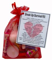 SMILE GIFTS UK Break-Up Survival Kit Gift  - Small Novelty gift for a break up, cheer up gift, divorce gift