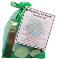 Travelling the World Survival Kit  - Great novelty gift!