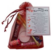Wife Survival Kit Gift - Great novelty present for Birthday, Christmas, Anniversary or just because ...