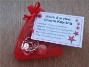 WORK Survival Charm Work Survival Charm Keyring - Work Secret Santa gift, secret santa gifts, work colleague gifts, gift for secret santa, new job gifts