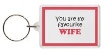 Funny Keyring - You are my favourite WIFE