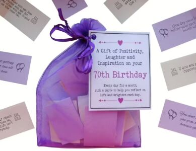 70th Birthday Quotes Gift of Positivity, Laughter and Inspiration