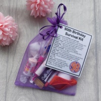 90th Birthday Survival Kit Novelty Gift : novelty gift,unique thoughtful,survival kit gift,sentimental gift,unique birthday gift,happy birthday,90th birthday gift,90 years old,90th survival kit,90th gift for her,Happy 90th birthday,ninetieth birthday,funn