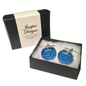 Best Dad Dictionary Style cufflinks - Great Birthday, Father's Day or Christmas gift - 
