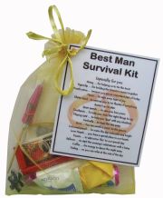 Best Man Survival Kit Gift - great sentimental fun gift -