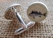 Bronze Effect I'd rather be fishing cufflinks, fisherman cufflinks, husband, boyfriend, son, uncle gifts