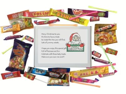 Christmas Sweet Box with poem-An excellent Christmas gift / stocking filler