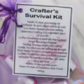 Crafter's Survival Kit : novelty gift,survival kit gift,sentimental gift,funny novelty,quirky gift idea,secret santa,stocking filler,gift for her,crafting gift,funny crafter gift,craft secret santa,funny craft gift,love to craft
