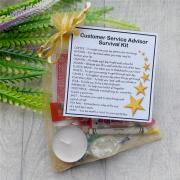 Customer Service Advisor Survival Kit Gift - New job, work gift, Secret santa gift for colleague, gift for Customer Service Advisor gift