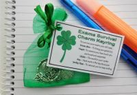 Exams Survival Charm Keyring - Handmade good luck gift for exams, GCSE