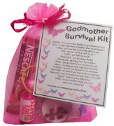 Godmother Survival Kit Gift - Great present for Birthday, Christmas or Mothers Day