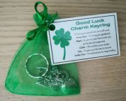 Good Luck Charm Keyring - Handmade good luck gift, lucky charm, lucky horseshoe, Good Luck gift, good luck token