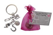 Gran Grandma \/ Nan \/ Gran\/ Granny Survival Charm Keyring - Handmade Friend Gift for Grandma(Grandma Birthday Gift, Nan Christmas Gift got Gran)