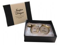 Handcrafted "All you need is Love" Cuff links - Excellent Valentine's Day, Christmas, anniversary or birthday gift