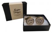 Handcrafted I love you to the moon & back Cuff links - Excellent Valentine